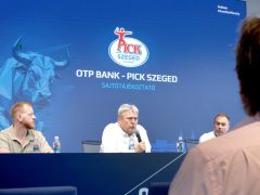 Szeged, CsakElőre2025, sajtótájékoztató, OTP Bank Pick Szeged, kézilabda, Jim Gottfridsson, sport