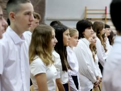 Szeged, SZTE Gyakorló Gimnázium és Általános Iskola, iskola, oktatás, tanítás, diákok, tanévnyitó, Báthory István