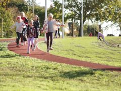 Szeged, Szőreg, futópálya, sport, szabadidő, park, Monti Sándor park