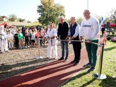 Szeged, Szőreg, futópálya, sport, szabadidő, park, Monti Sándor park