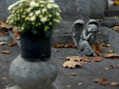 Szeged, temető, Belvárosi temető, Mindenszentek, mécses