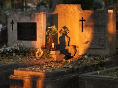 Szeged, temető, Belvárosi temető, Mindenszentek, mécses