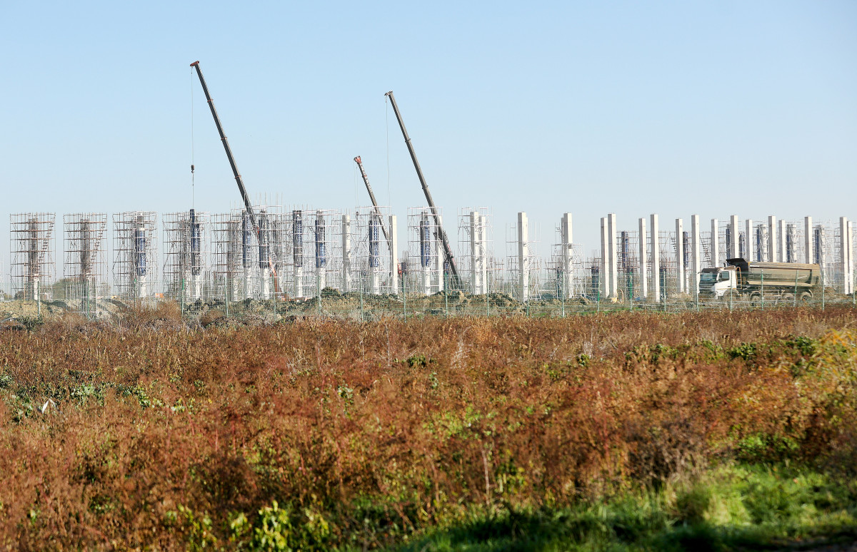 Szeged, BYD, gyár, beruházás, ipar, autóipar, gazdaság, építkezés, csarnok, acélszerkezet