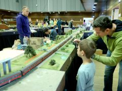 Szeged, vasútmodell, kiállítás, vasút, vonat, Agóra