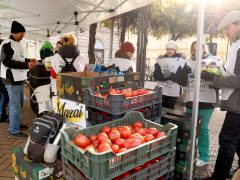 Szeged, Ételt az Életért Alapítvány, ételosztás, élelmiszercsomag, rászoruló, szegény, szegénység, Anna kút