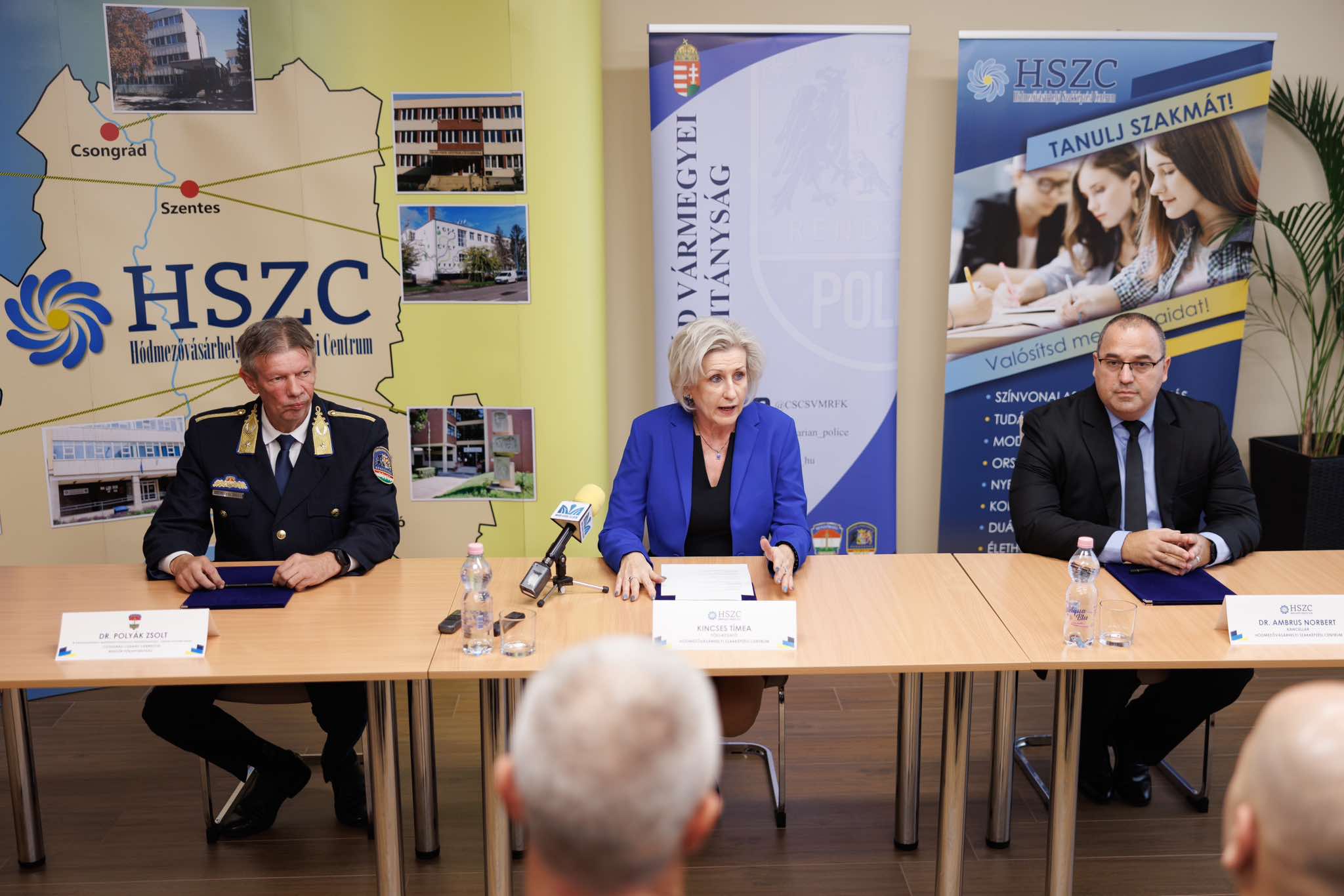 Együttműködési megállapodást kötött a Csongrád-Csanád Vármegyei Rendőr-főkapitányság és a Hódmezővásárhelyi Szakképzési Centrum. Fotó: police.hu