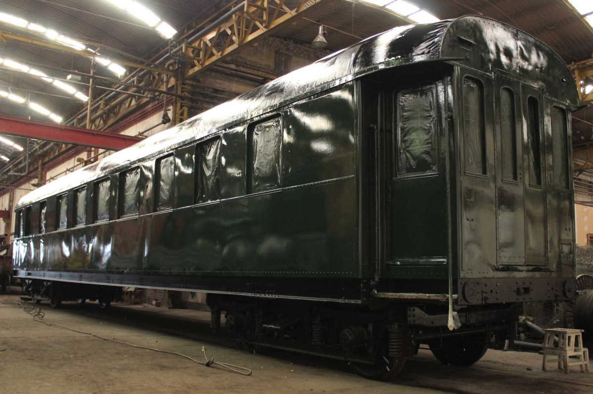 A MÁV-val fizettette ki Lázár tárcája Horthy Miklós vasúti kocsijának felújítását. Fotó: Közlekedési Múzeum hivatalos Facebook-oldala