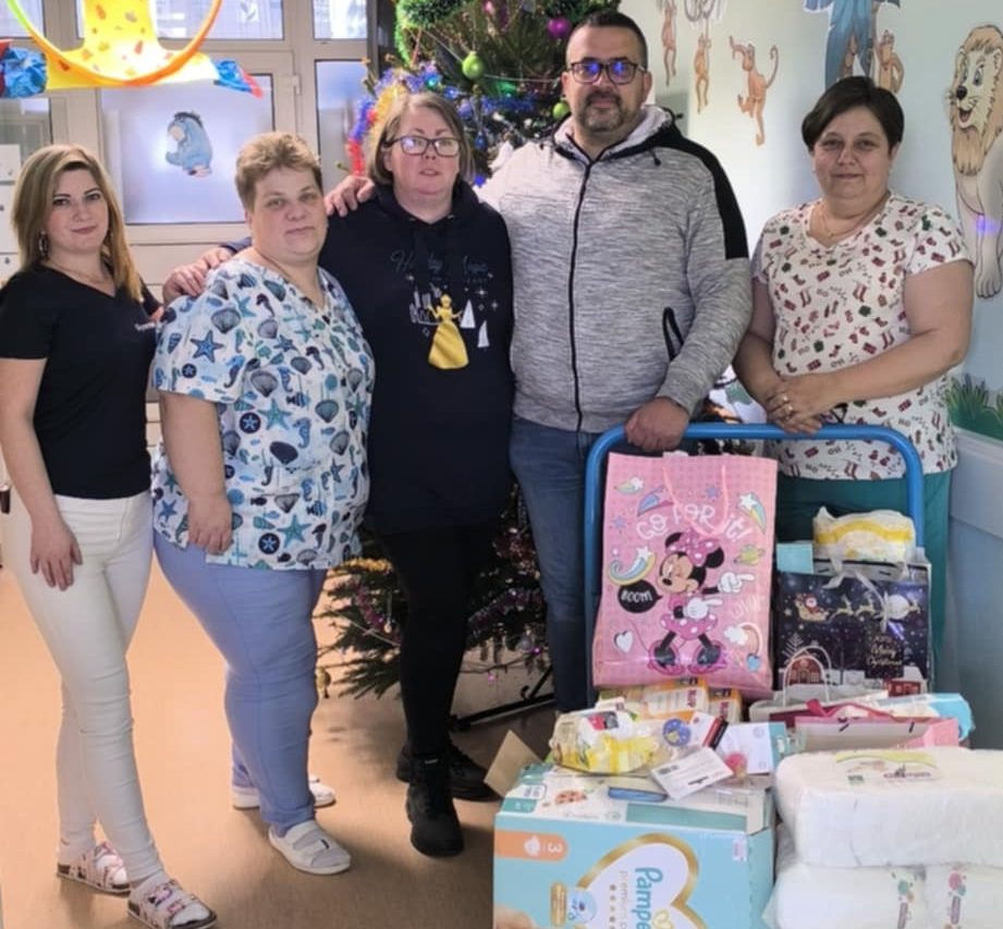 Nagylelkű adományt kaptak a fehérgyarmati kórház kis betegei