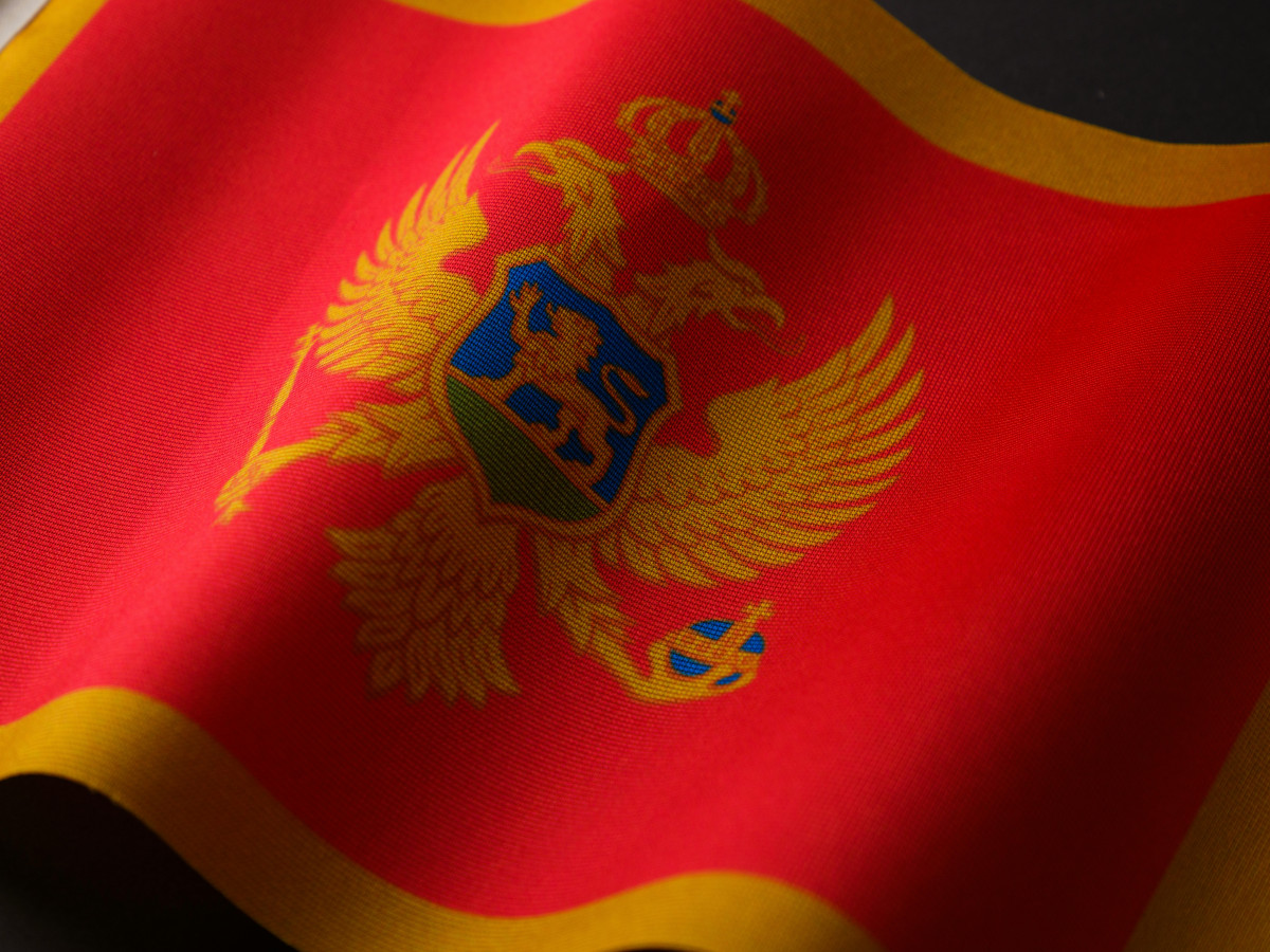 Montenegró. Zászló.