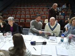 Szeged, Szegedi Nemzeti Színház, bemutató, Gálhidy Sára, Énekes madár, olvasópróba, Kisszínház, színház, kultura