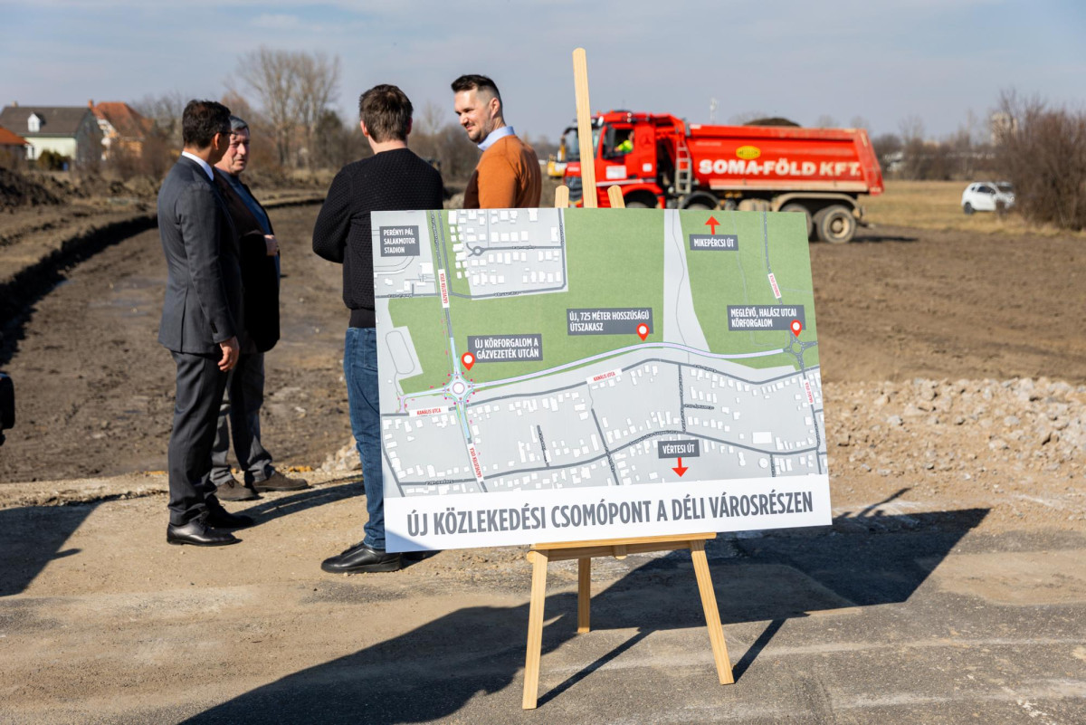 Megkezdődött a majorsági út építése a déli városrészben