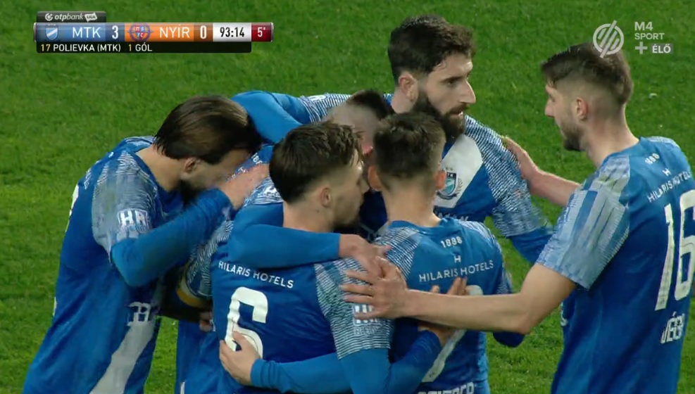 MTK Budapest-Nyíregyháza Spartacus FC 3-0