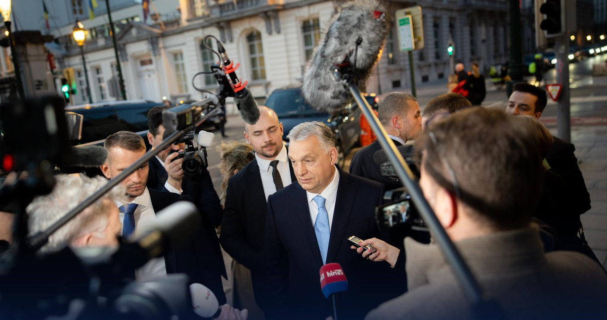 EU-csúcs - Orbán Viktor: megvétóztam a közös nyilatkozatot Ukrajna ügyében. fotó: Orbán Viktor FB.