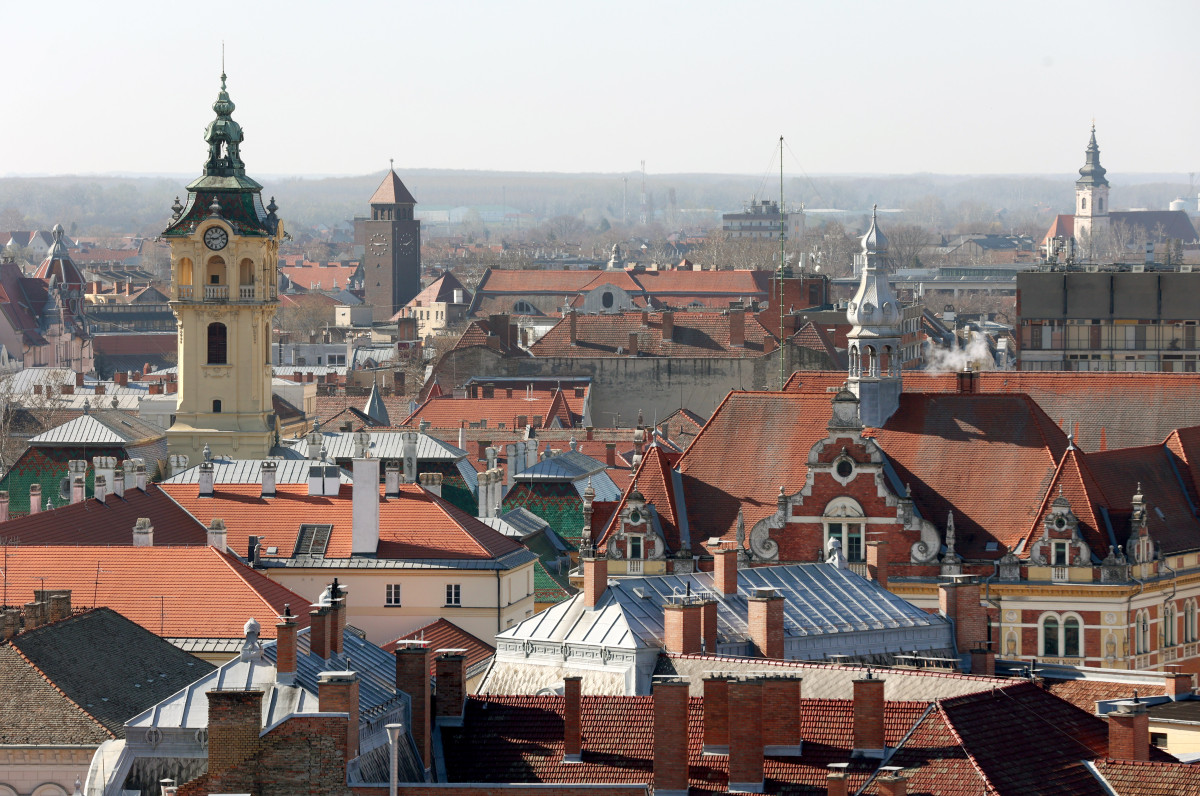 Szeged, Víz világnapja, Szent István téri víztorony, víztorony, látkép, belváros