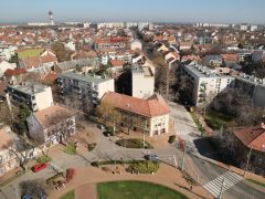 Szeged, Víz világnapja, Szent István téri víztorony, víztorony, látkép, belváros