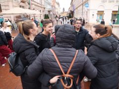 Szeged, Klauzál tér, Flash mob, gyermekvédelem, ÁGOTA, tánc