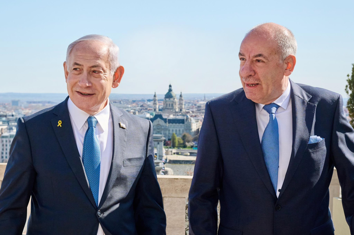Sulyok Tamás államfő fogadta az izraeli miniszterelnököt. Fotó: Sulyok Tamás FB.