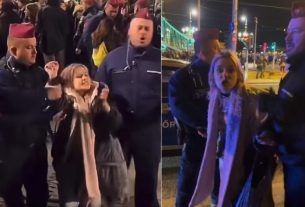 Kamuzott a rendőr, aki azt állította, hogy egy fiatal lány "megütötte" a tüntetésen