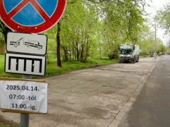 Szeged, Felsőváros, várostakarítás, takarítás, Pille utca, autóelszállítás