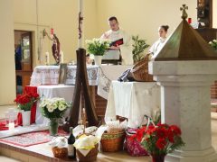 Szeged, húsvét, szentmise, mise, templom, egyház, vallás, étel szentelés, Móravárosi templom