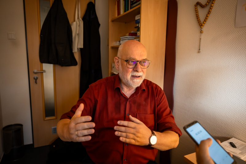 Így vélekedik a szegedi Dr. Máté-Tóth András teológus, valláskutató Ferenc pápáról. Fotó: SZTE/Kovács-Jerney Ádám