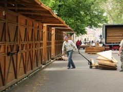 Szeged, bódé, bódé építés, Széchenyi tér, Borfesztivál