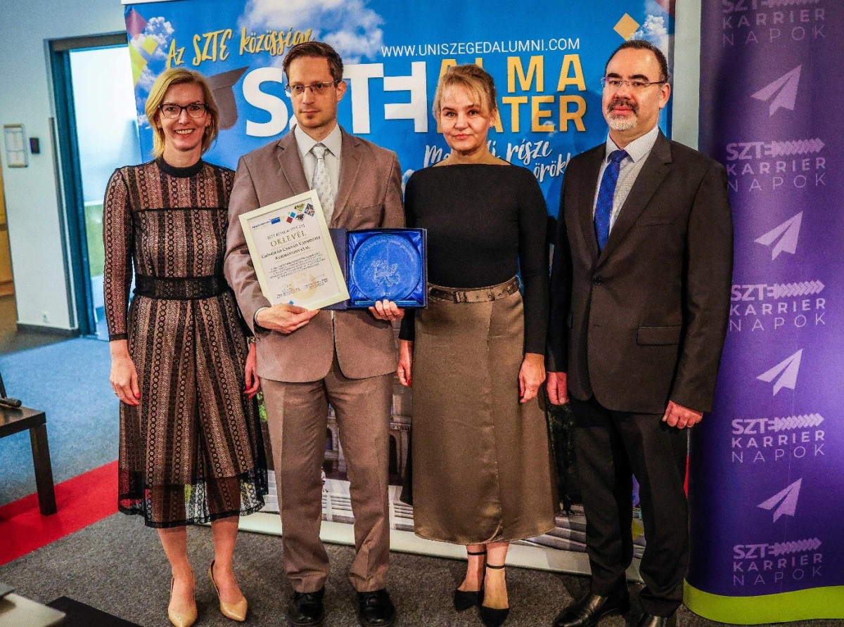Mutatjuk, ki az SZTE Alma Mater Díj idei kitüntetettje. Fotó: SZTE/Móró Bianka