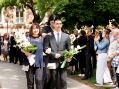 Szeged, Kőrösy József iskola, ballagás, Stefánia