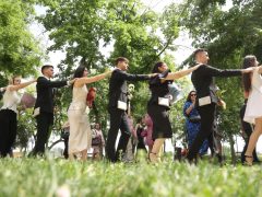 Szeged, Kőrösy József iskola, ballagás, Stefánia