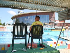 Szeged, Napfényfürdő Aquapolis Szeged, SZUE, strand, május 1., strand szezon