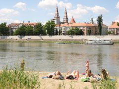 Szeged, Lapos, szabadstrand, strand, fürdés, meleg, Tisza