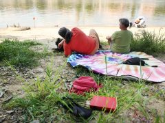 Szeged, Lapos, szabadstrand, strand, fürdés, meleg, Tisza