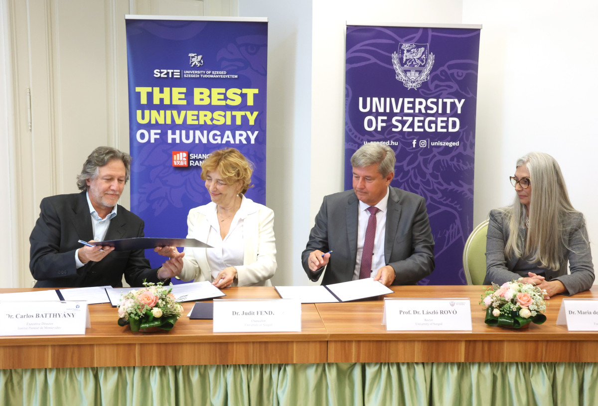 Szeged, Gazda-Patogén Interakció Központ, együttműködés, aláírás, SZTE, egyetem