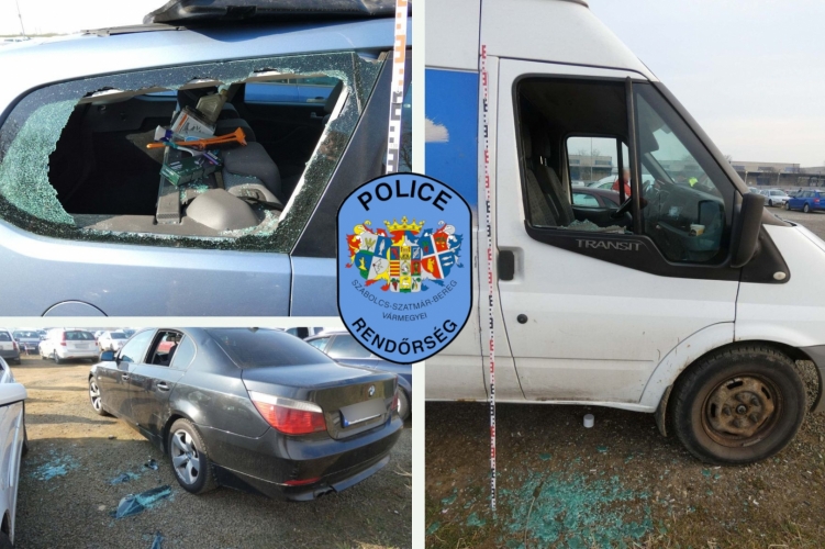 10 autót tört fel egy nyíregyházi férfi