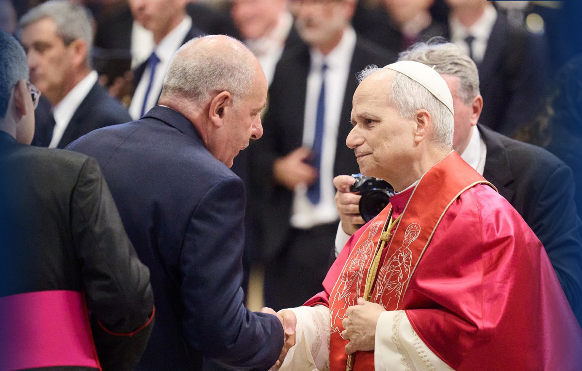 Meghívta Magyarországra XIV. Leó pápát Sulyok Tamás. Fotó: Sulyok Tamás hivatalos FB.