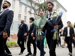 Szeged, SZTE, Orvostudományi Kar, végzős hallgatók, ballagás, Dóm tér, klinika kert