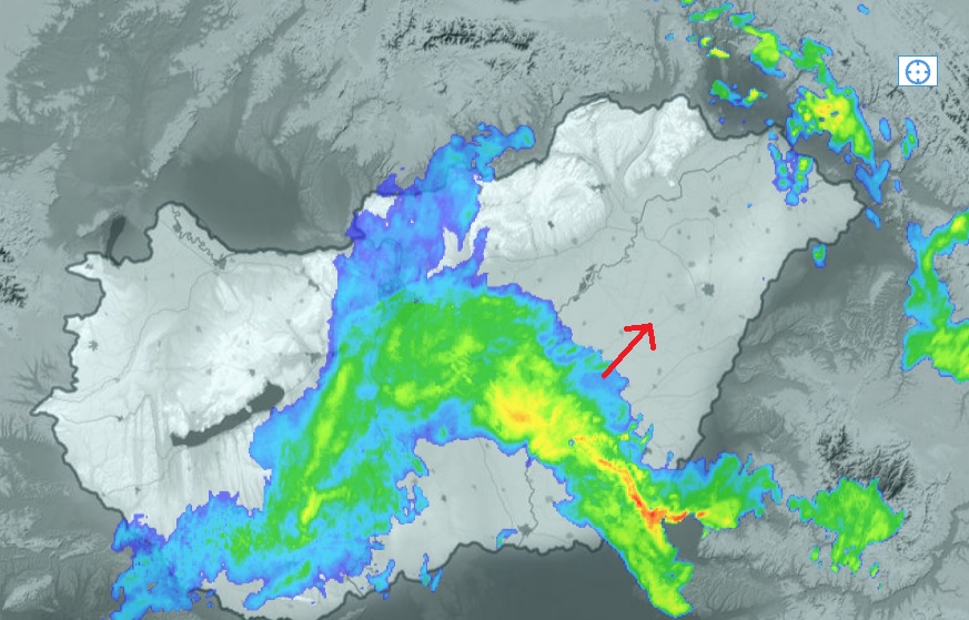 Eső Debrecenben és Hajdú-Bihar megyében