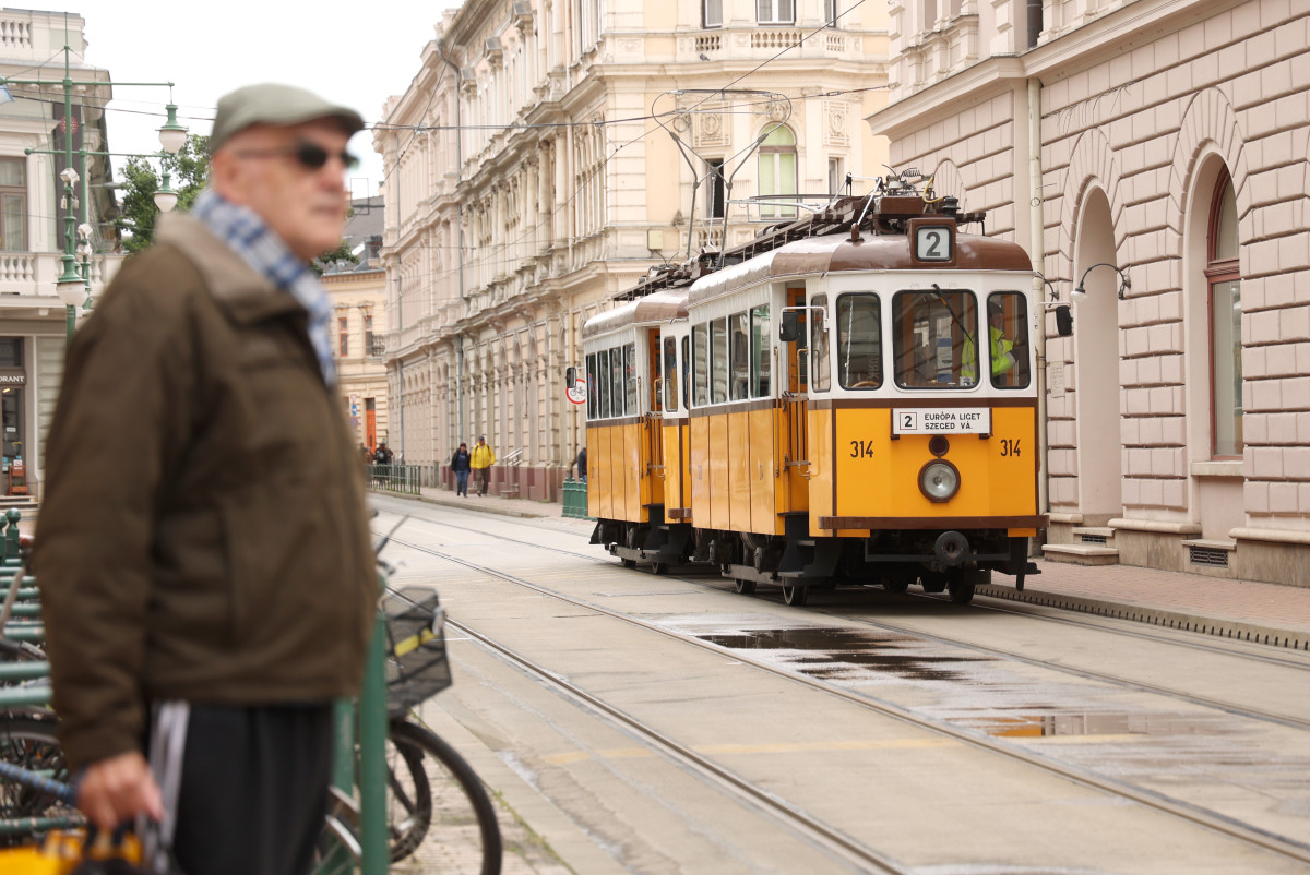 Szeged, Szeged Napja, villamos, nosztalgia villamos, közlekedés, tömegközlekedés