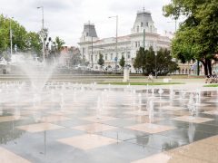 Szeged, szökőkút, Móra park