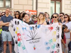 Szeged, aHang, demonstráció, átláthatósági törvény, Fidesz iroda