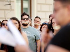 Szeged, aHang, demonstráció, átláthatósági törvény, Fidesz iroda