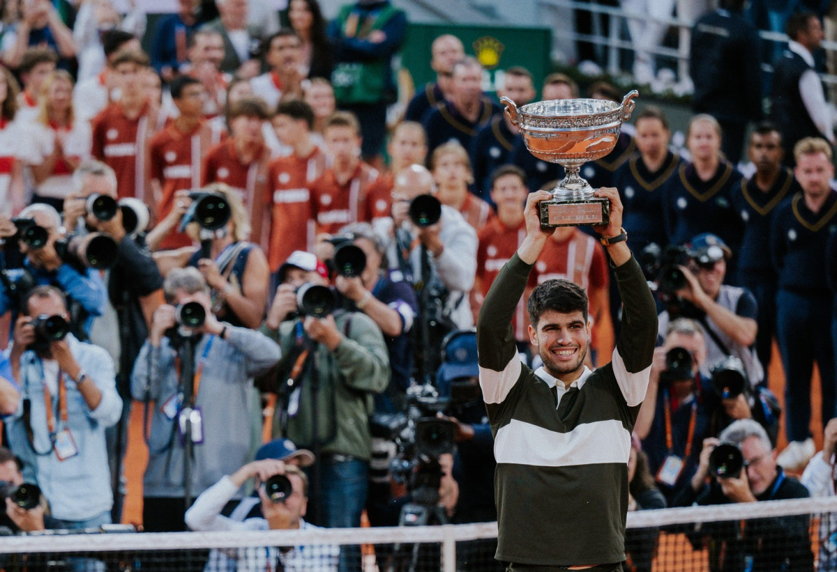 Roland Garros: Alcaraz öt és fél órás csatában védte meg címét. Fotó: Roland-Garros hivatalos FB.