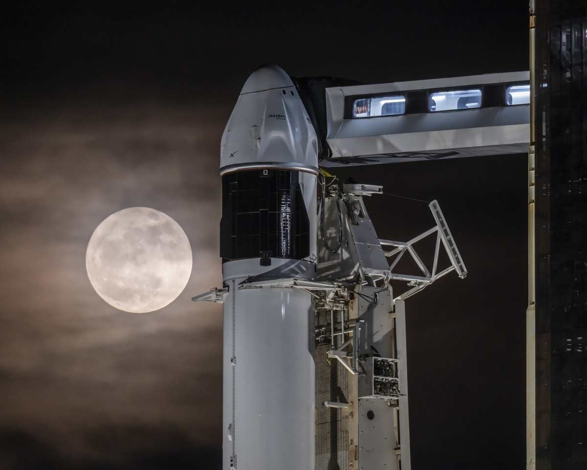 Nemzetközi Űrállomás. Kapu Tibor. Axiom-4. Fotó: HUNOR – Magyar Űrhajós Program hivatalos Facebook-oldala