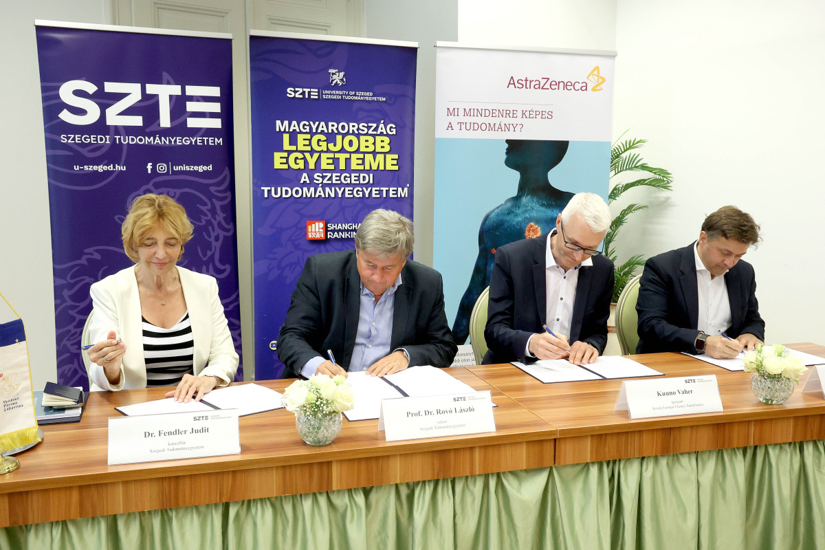 Szeged, együttműködési megállapodás, AstraZeneca, Szegedi Tudományegyetem, SZTE