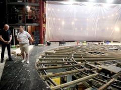 Szeged, Szegedi Nemzeti Színház, Nagyszínház, színpad felújítás, színház