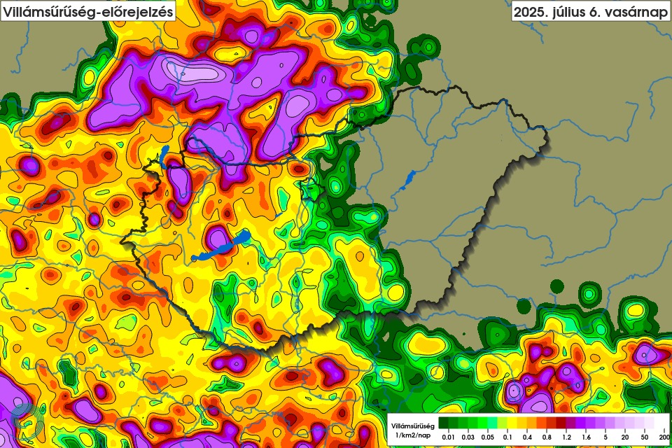 Zivatarok, jégeső, vihar érkezik a hidegfronttal