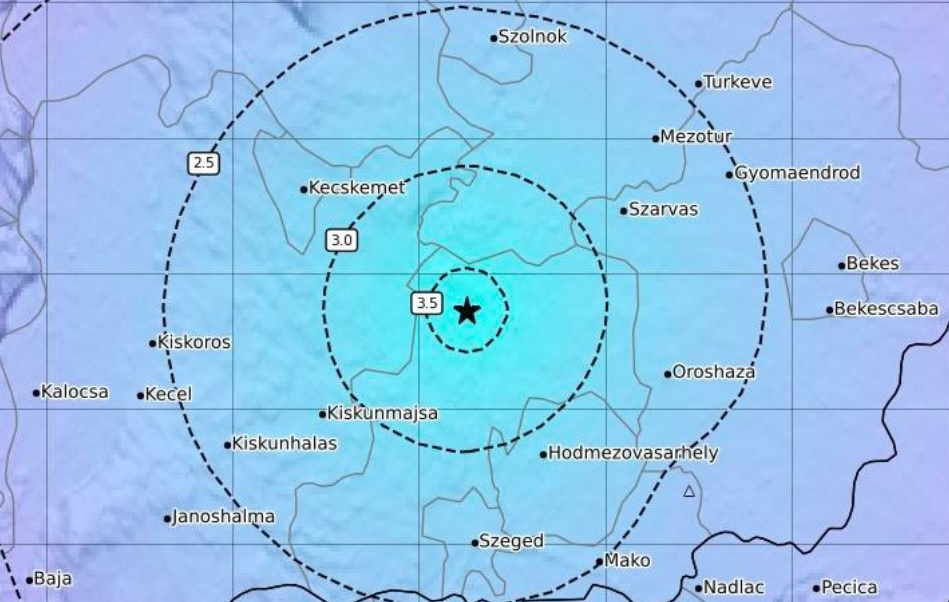 Földrengés volt Csongrádnál